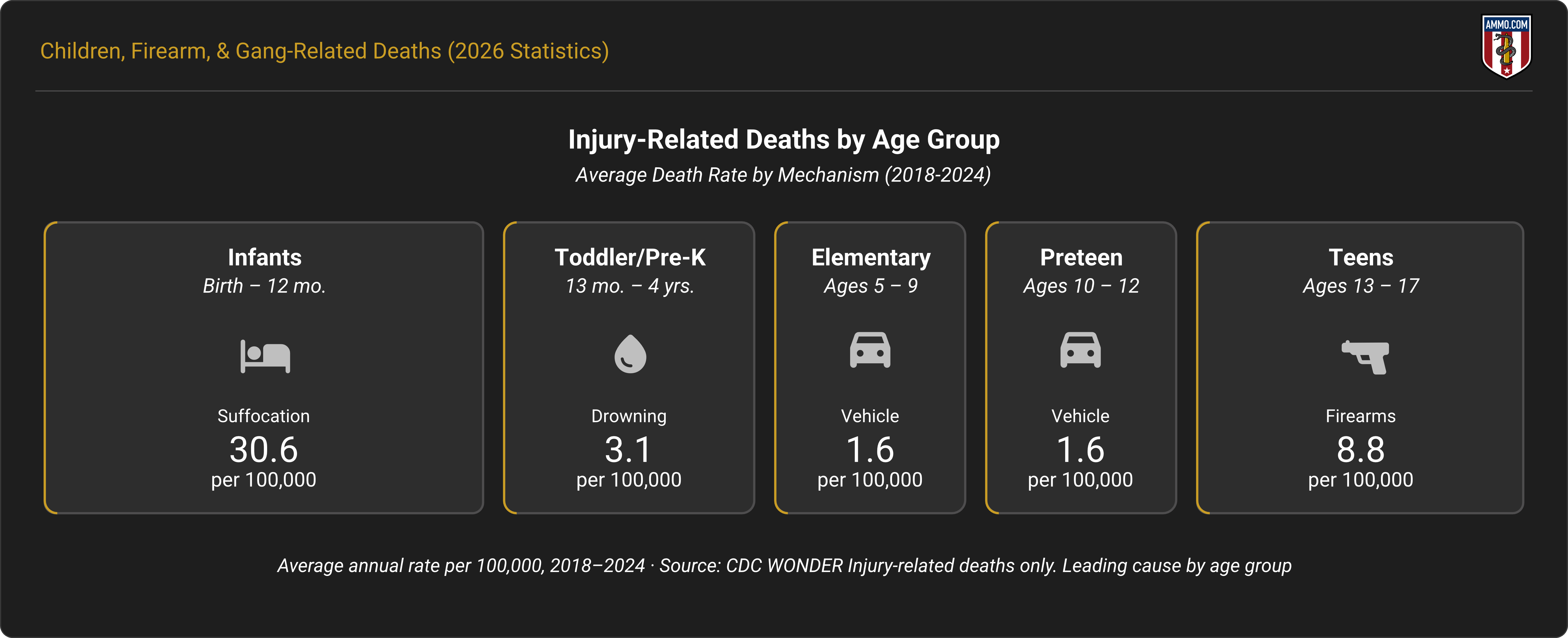 Leading Cause of Injury-Related Death by Age Group