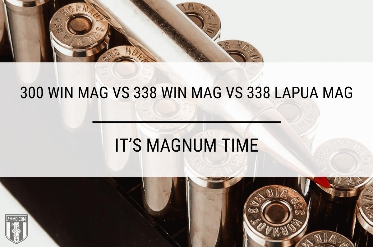 300 Win Mag vs 338 Lapua vs 338 Win Mag ammo