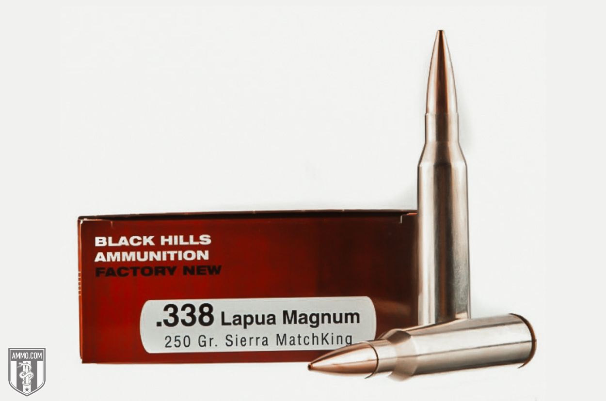 Black Hills 338 Lapua 250-grain Sierra Matchking ammo
