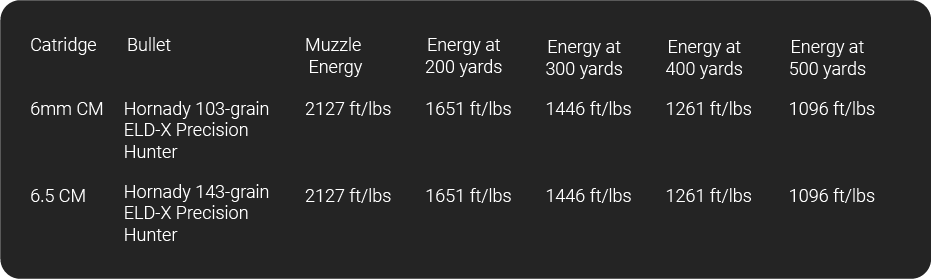 muzzle energy