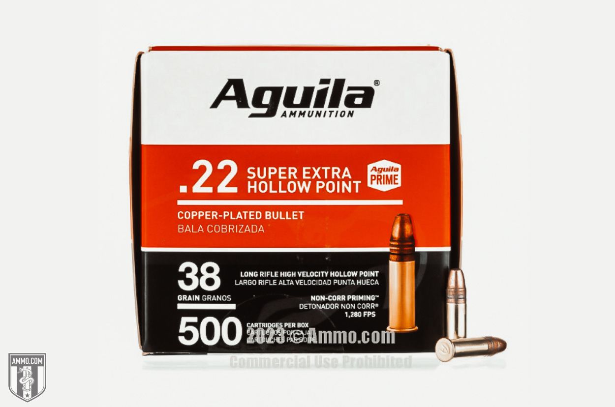 Aguila 22 LR 38 Grain CPHP Ammo