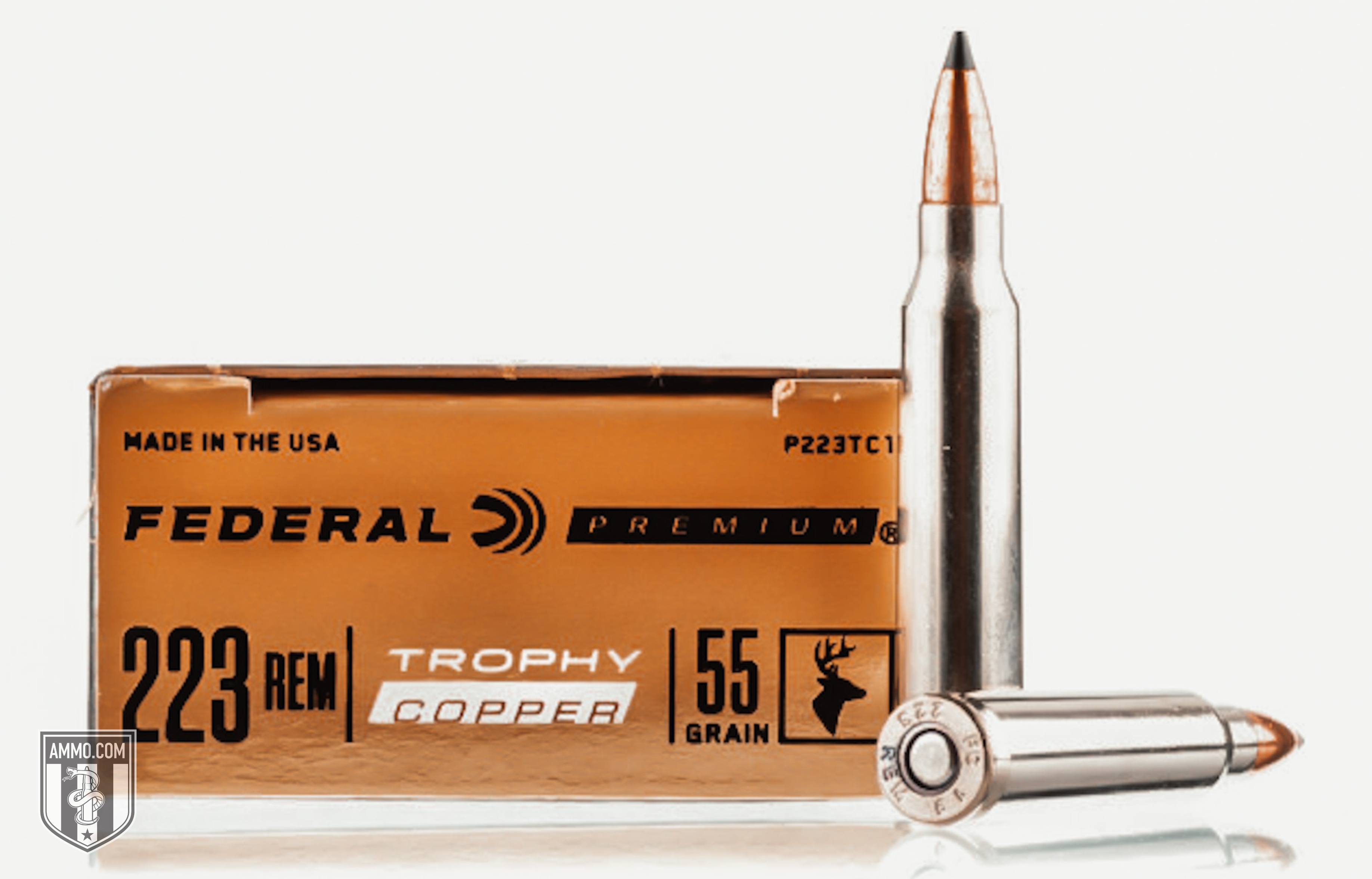 Federal 223 Rem Trophy Copper ammo for sale