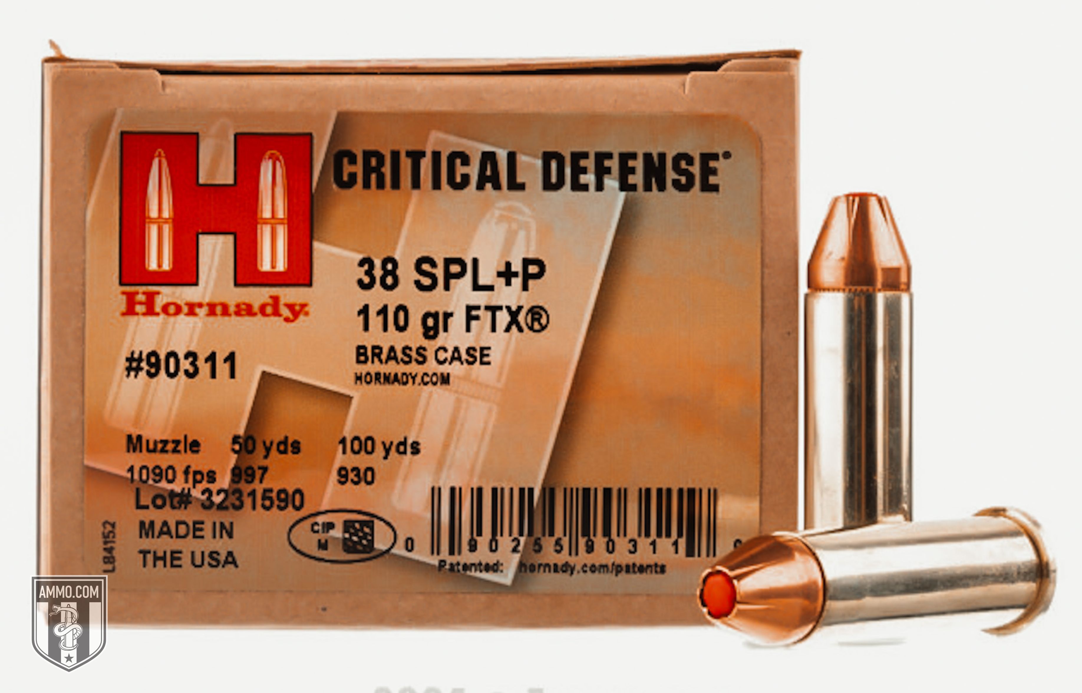 Hornady Critical Defense 38 Special +P ammo for sale