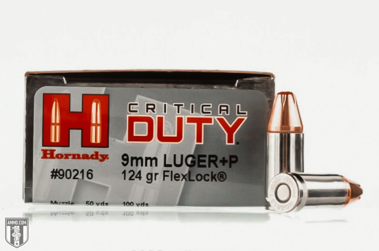 Hornady Critical Duty 9mm +P ammo for sale
