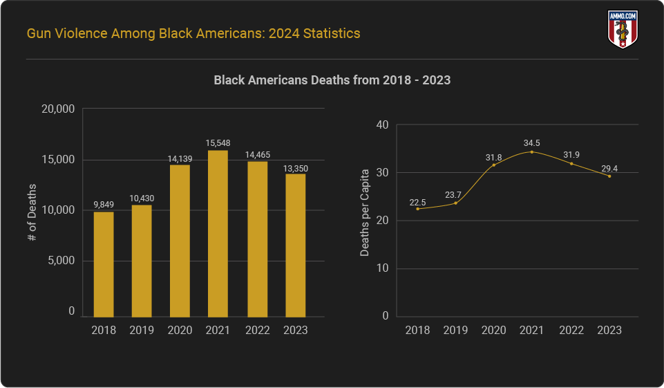 Black Americans Deaths from 2018 to 2023