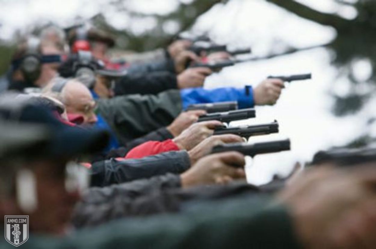 People shooting at the range