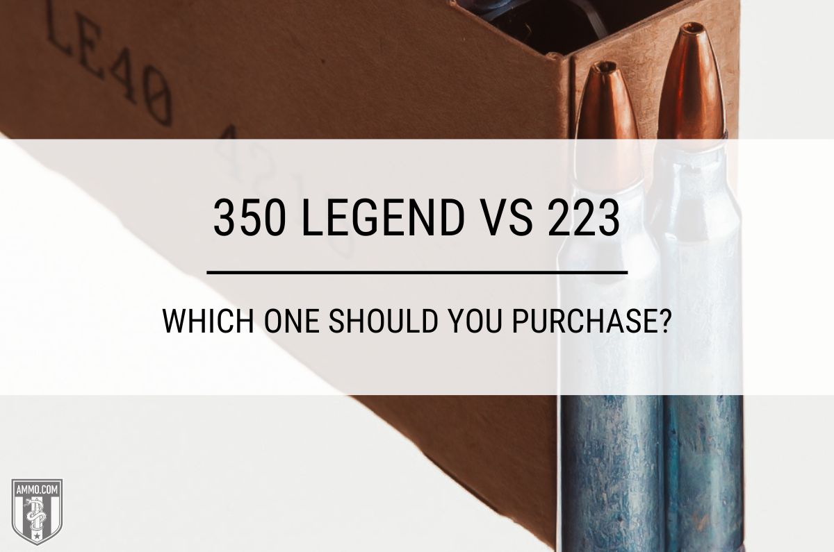 350 Legend vs 223 ammo comparison