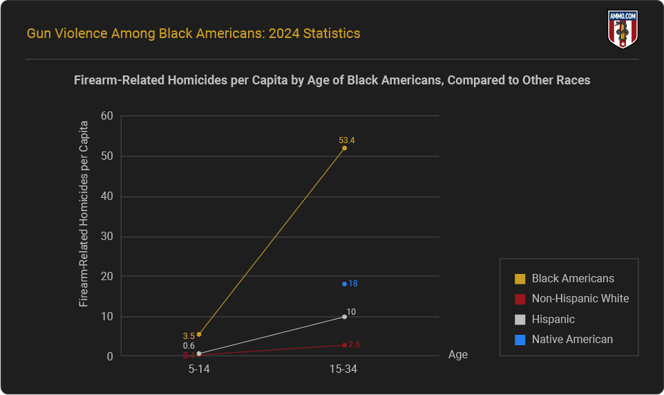 Firearm Related Homicide per Capita by Age