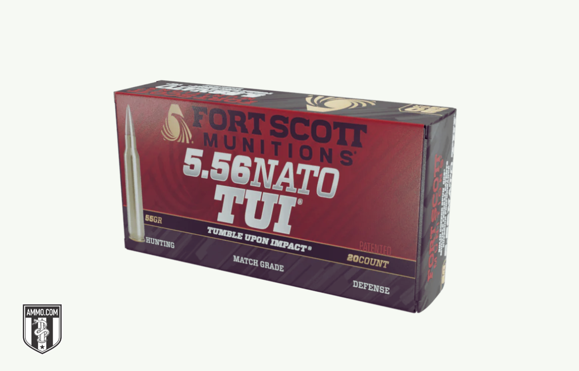 Fort Scott Munitions 5.56 NATO TUI 68 grain hunting ammunition box