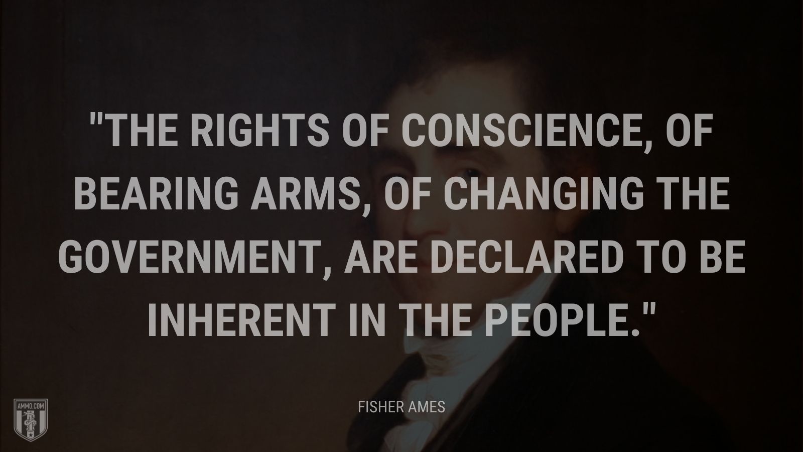 “The rights of conscience, of bearing arms, of changing the government, are declared to be inherent in the people.” - Fisher Ames