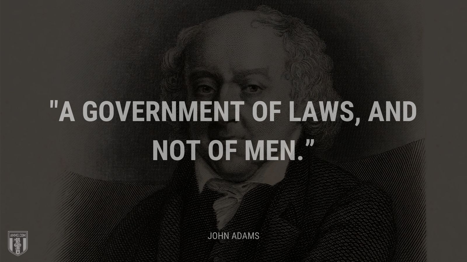 “A government of laws, and not of men.” - John Adams