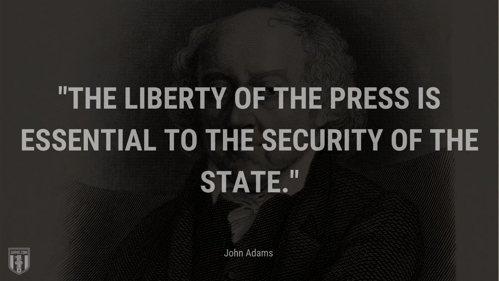 “The liberty of the press is essential to the security of the state.” - John Adams