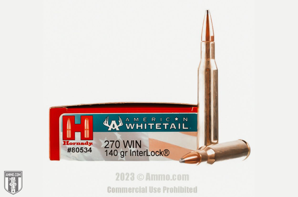 Hornady American Whitetail 270 Win ammo