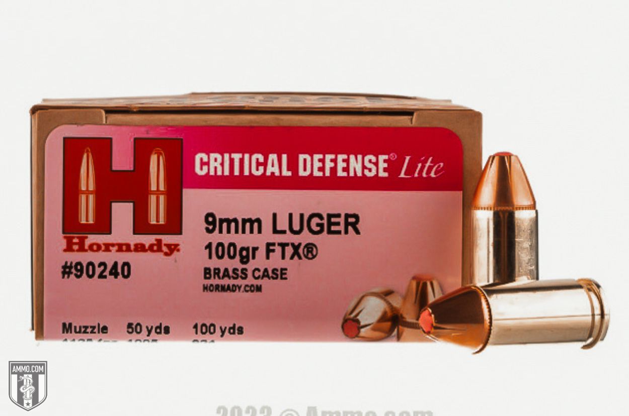 Hornady Critical Defense Lite 9mm Ammo