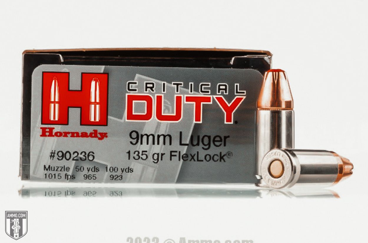 Hornady Critical Duty 9mm ammo