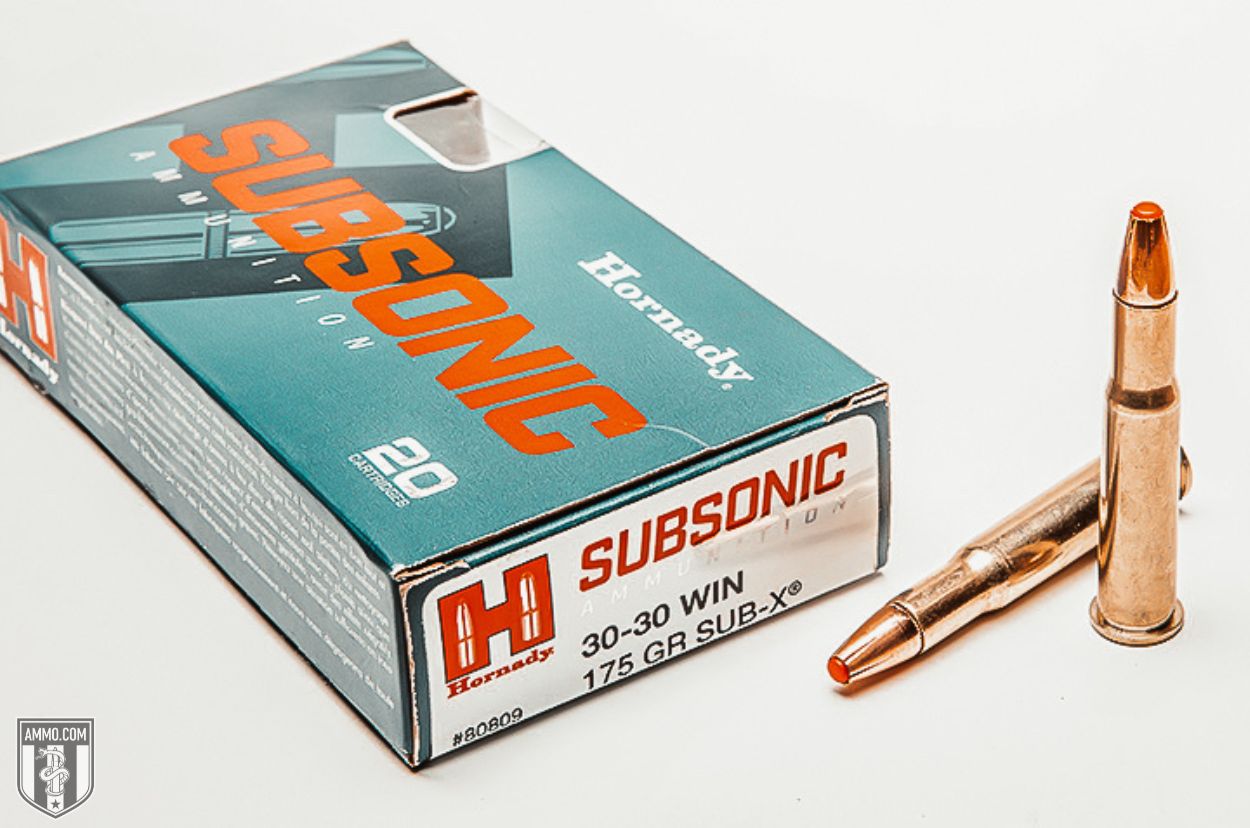 20 Round Box - 7.62x39 Hornady 255 Grain SUB-X Subsonic Ammo - 80787