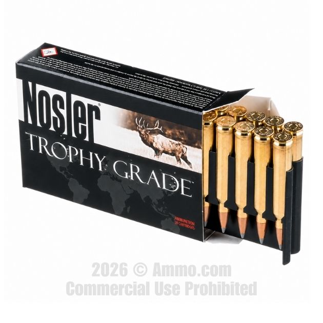 Nosler Trophy Grade 190 Grain AccuBond Long Range ammo for sale