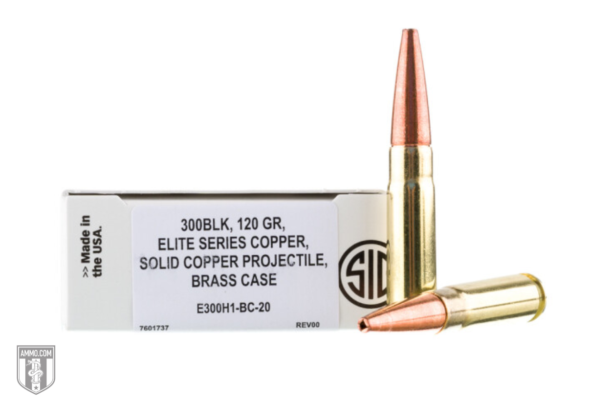 SIG Sauer Elite Copper 120 grain SCHP 300 Blackout ammo