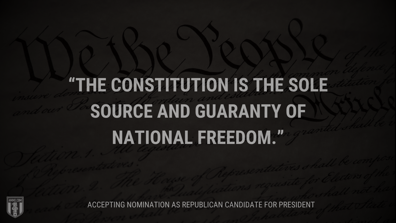 &ldquo;The Constitution is the sole source and guaranty of national freedom.&rdquo; - Calvin Coolidge
