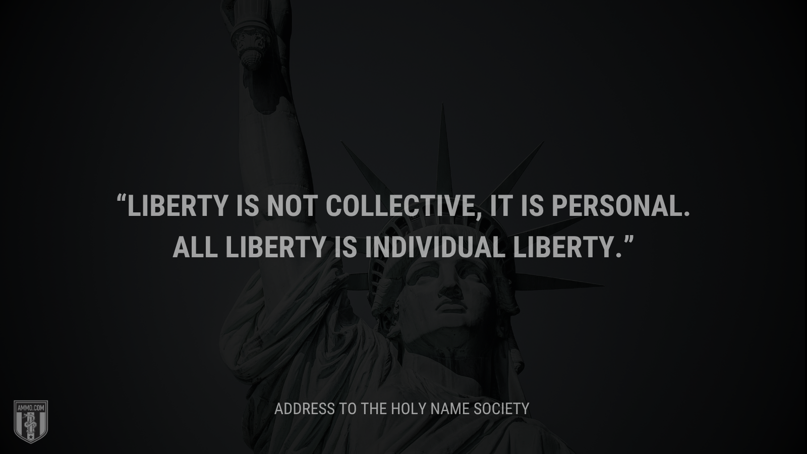 &ldquo;Liberty is not collective, it is personal. All liberty is individual liberty.&rdquo; - Calvin Coolidge
