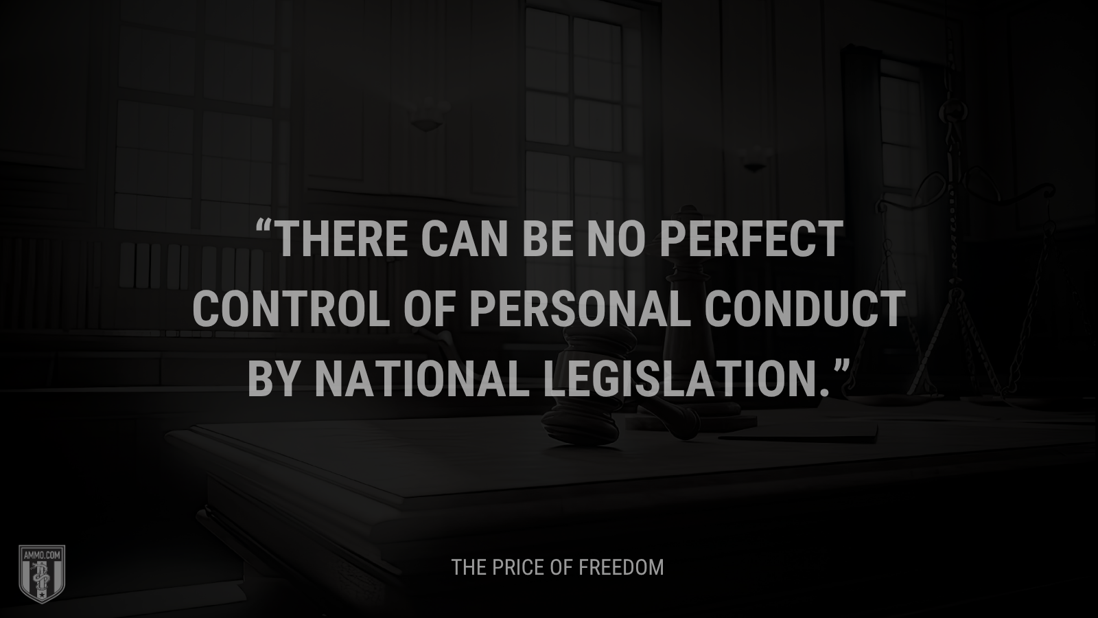 &ldquo;There can be no perfect control of personal conduct by national legislation.&rdquo; - Calvin Coolidge