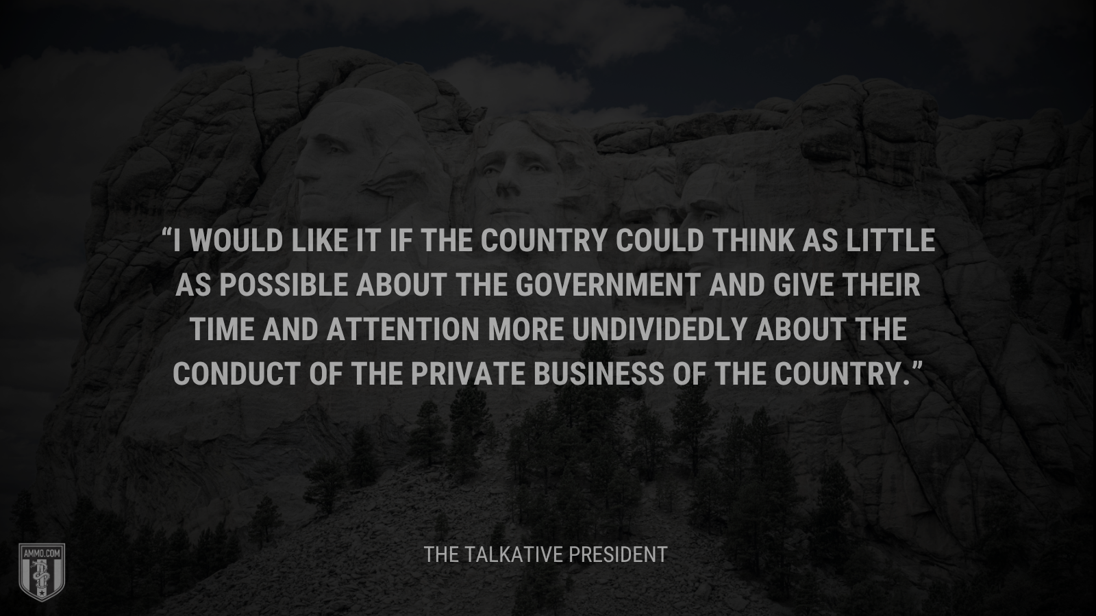 &ldquo;I would like it if the country could think as little as possible about the Government and give their time and attention more undividedly about the conduct of the private business of the country.&rdquo; - Calvin Coolidge