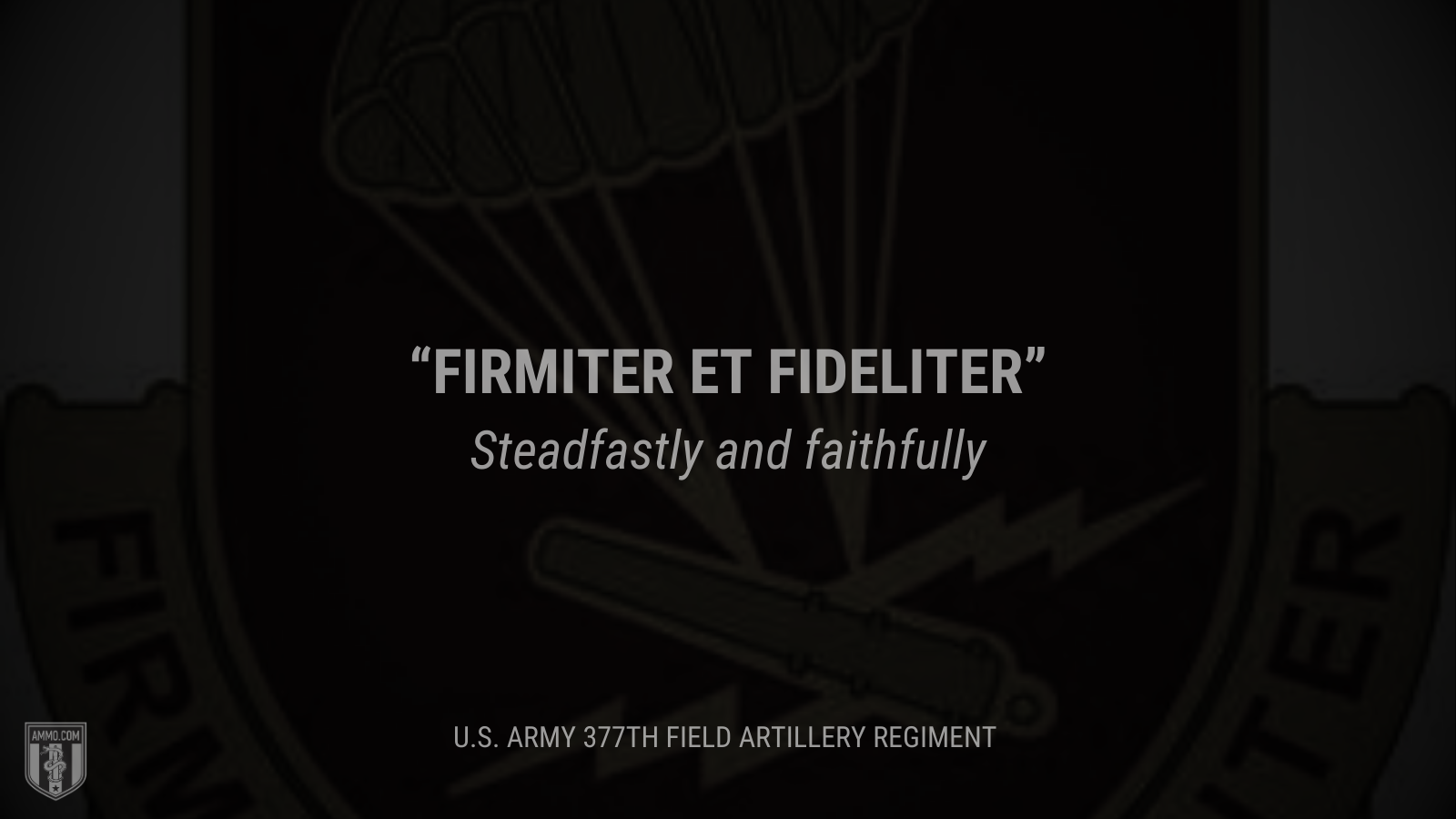 &ldquo;Firmiter et fideliter&rdquo; - Steadfastly and faithfully