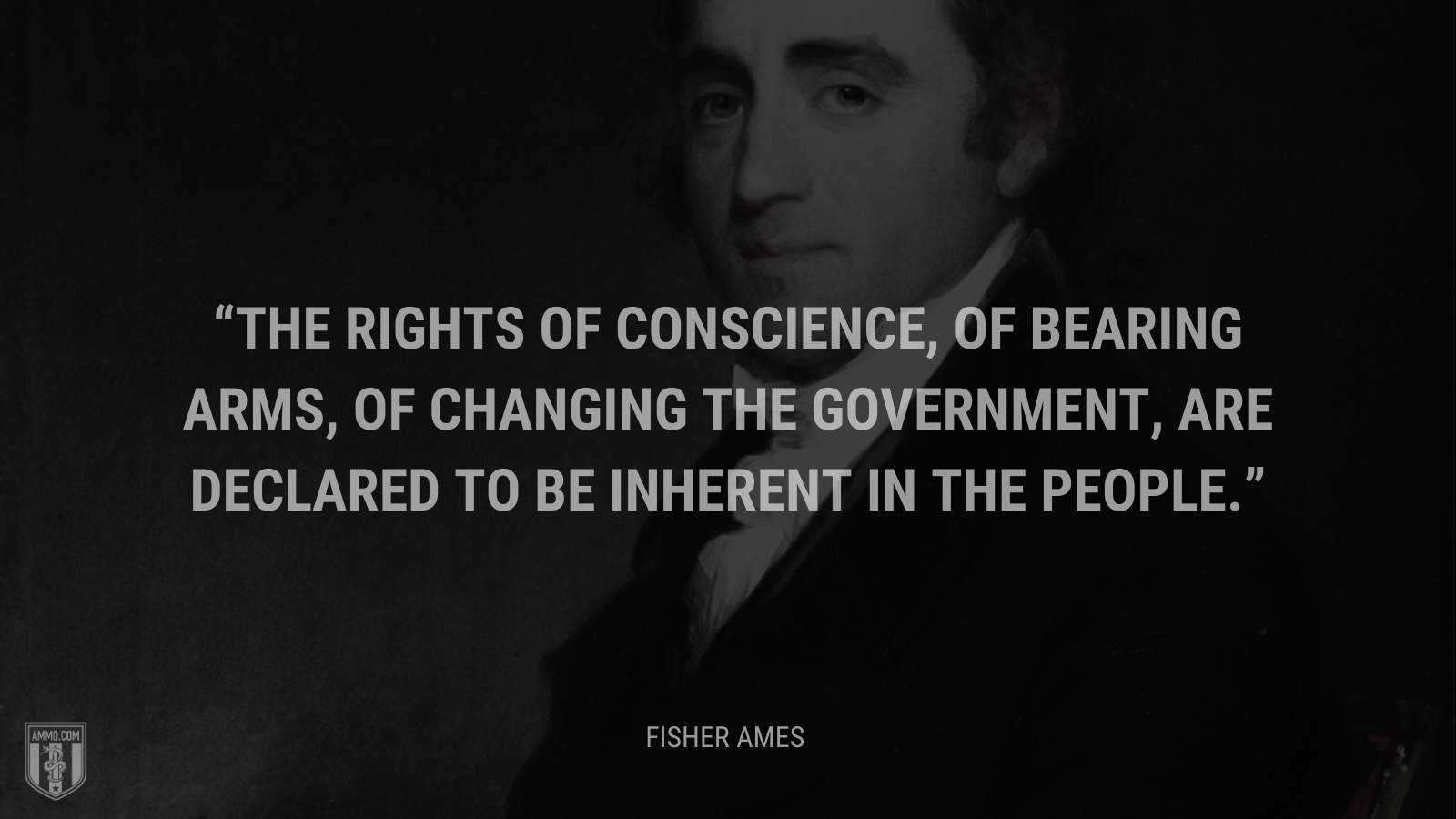 &ldquo;The rights of conscience, of bearing arms, of changing the government, are declared to be inherent in the people.&rdquo; - Fisher Ames
