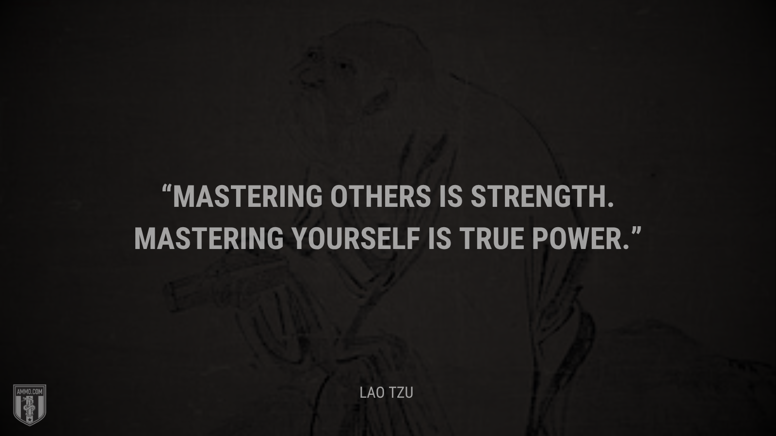 &ldquo;Mastering others is strength. Mastering yourself is true power. - Lao Tzu