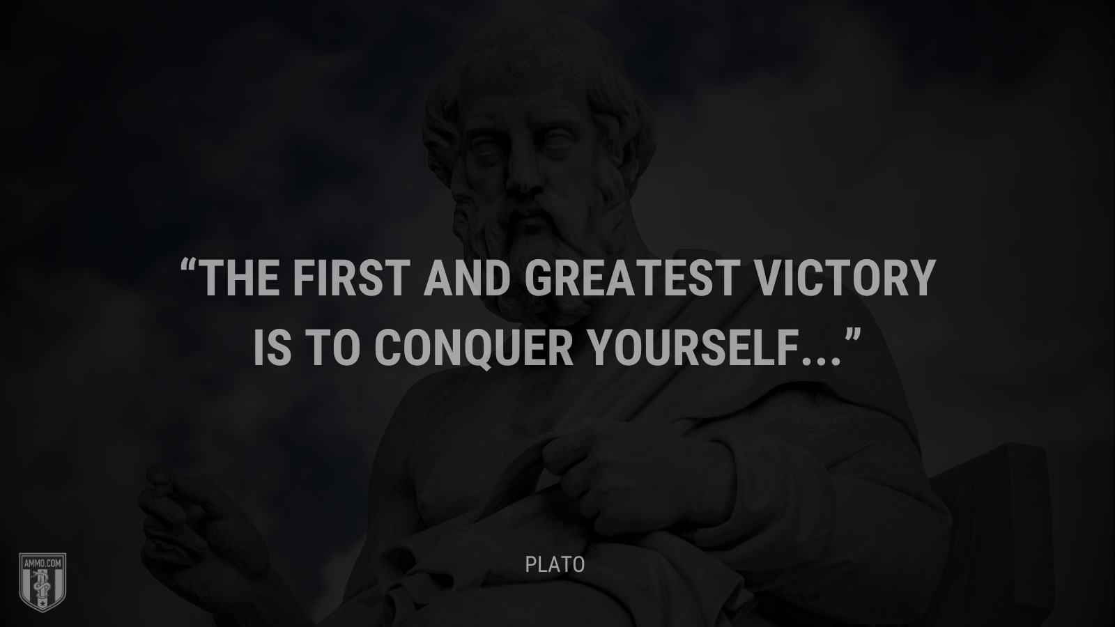&ldquo;The first and greatest victory is to conquer yourself... - Plato