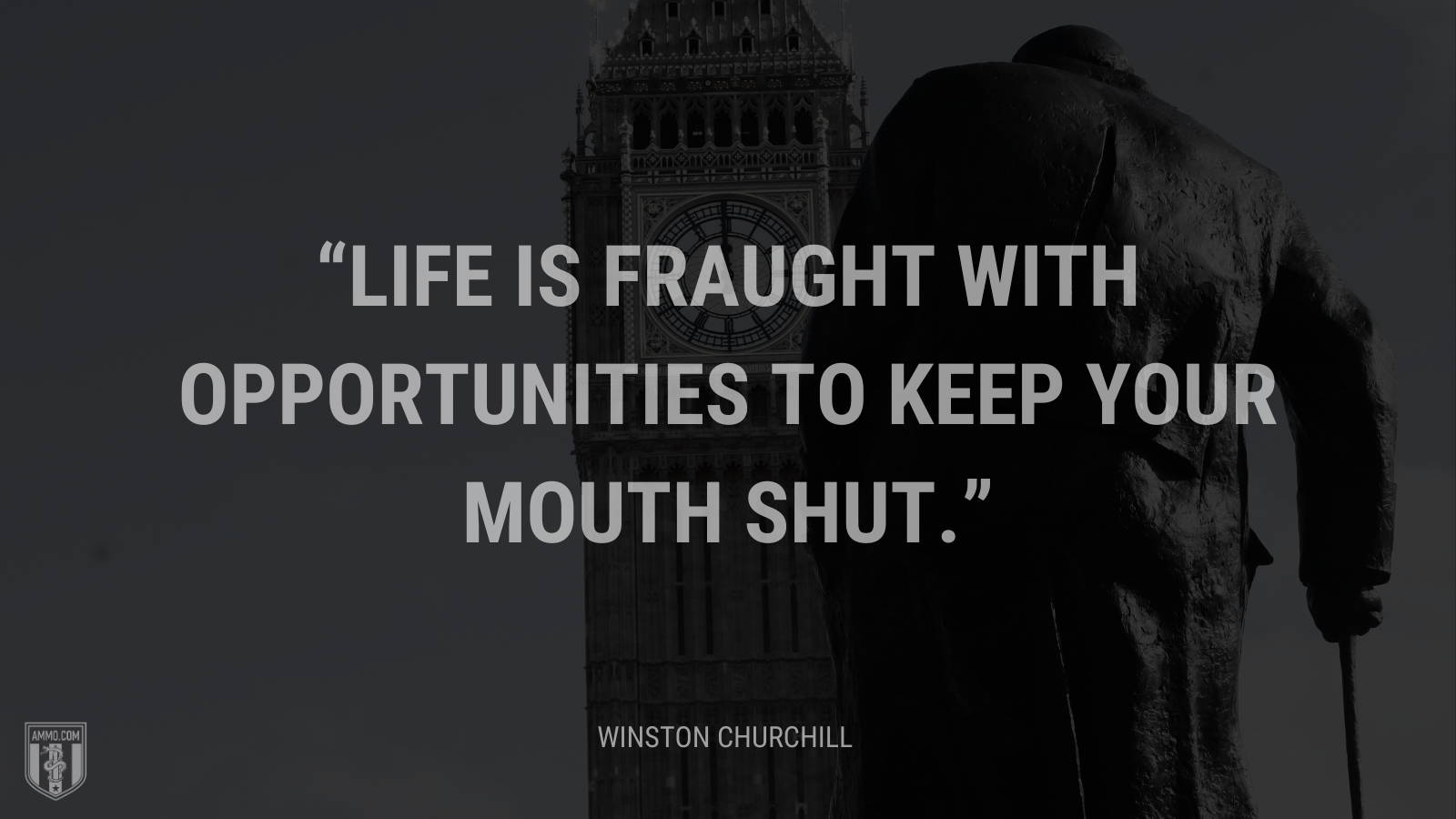 Life is fraught with opportunities to keep your mouth shut.