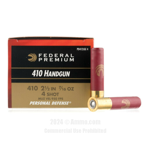 Federal Hi-Brass Game-Shok .410 Bore Ammo 2-1/2 1/2 oz #7-1/2 Lead Shot  25/Box