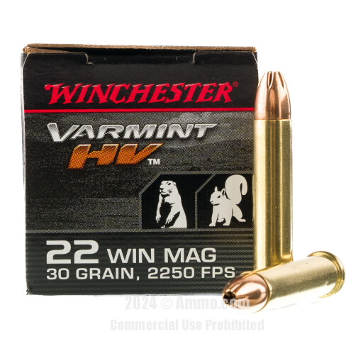 Winchester Varmint HV JHP Ammo