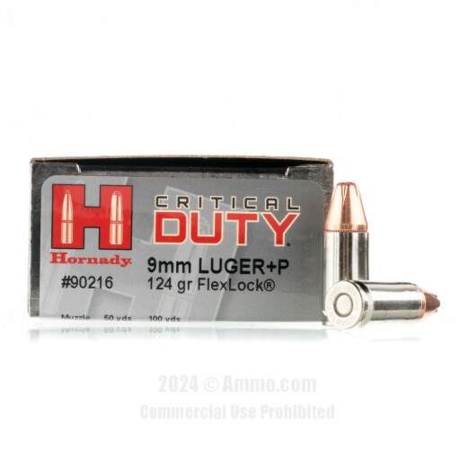 Hornady Critical Duty JHP +P Ammo