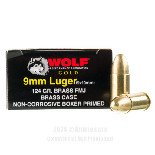 Bulk Wolf Gold FMJ Ammo