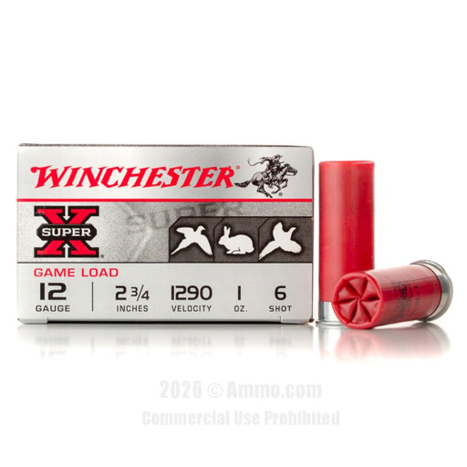 Winchester 12 ga Ammo - 25 Rounds of 1 oz. #6 Shot (Lead) Ammunition