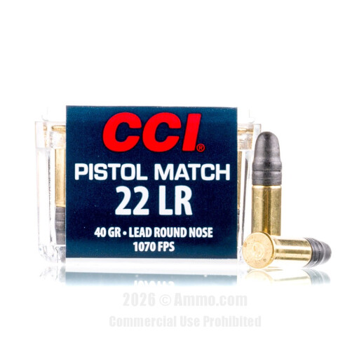 CCI 22 LR  Ammo - 50 Rounds of 40 Grain LRN Ammunition