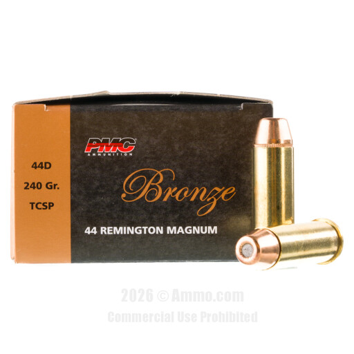 PMC 44 Magnum  Ammo - 25 Rounds of 240 Grain TC-SP Ammunition