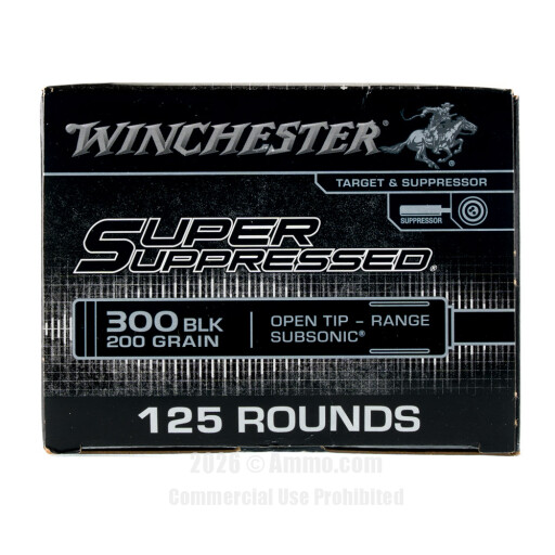300 AAC Blackout Ammo - Winchester Super Suppressed Ammo Winchester Super Suppressed Ammo