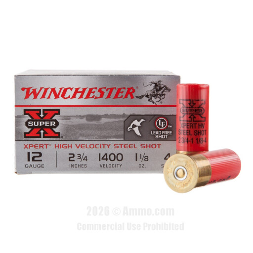 Winchester Super-X Xpert HV 12 Gauge Ammo - 25 Rounds of 2-3/4"...