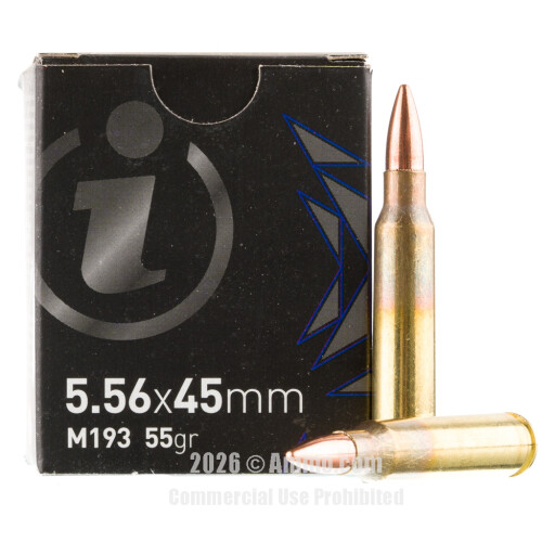 Igman 5.56x45 Ammo - 20 Rounds of 55 Grain FMJ M193 Ammunition