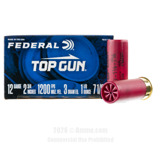 Federal 12 Gauge Ammo - 25 Rounds of 1-1/8 oz. #7-1/2 Shot (Lead)...
