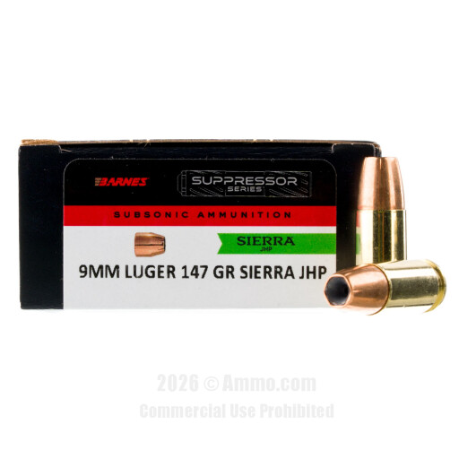 9mm Ammo - Barnes Suppressor Series Ammo Sierra Barnes Suppressor Series Sierra Ammo