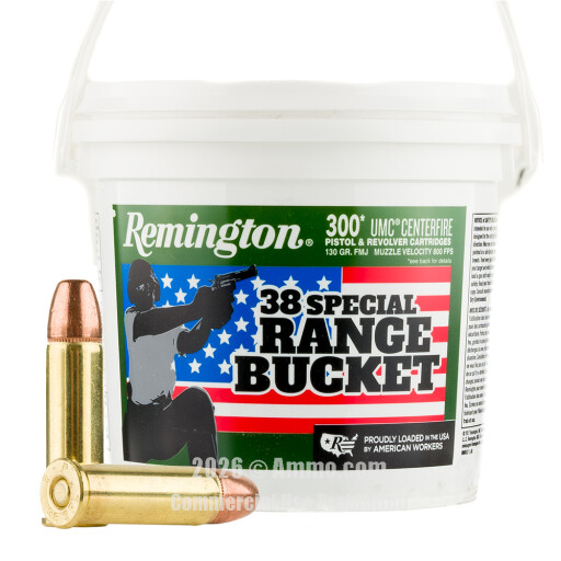 Remington UMC 38 Special Ammo - 300 Rounds of 130 Grain FMJ Ammunition