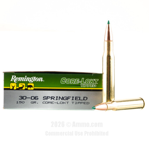 30-06 Ammo - Remington Core-Lokt Tipped Ammo Remington Core-Lokt Tipped Ammo