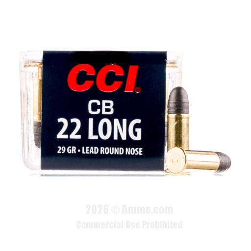 CCI 22 Long Ammo - 100 Rounds of 29 Grain LRN Ammunition