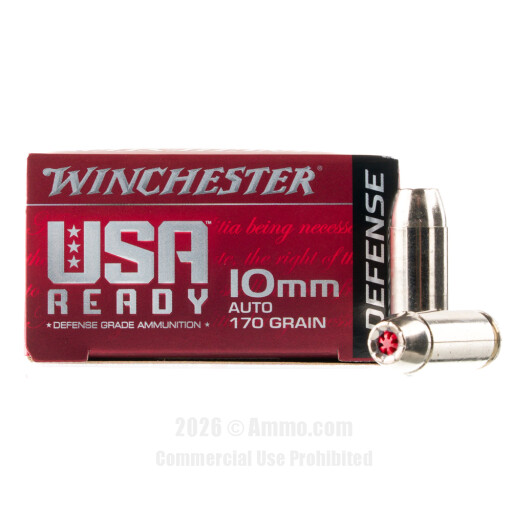 Winchester USA Ready Defense 10mm Ammo - 20 Rounds of 170 Grain...