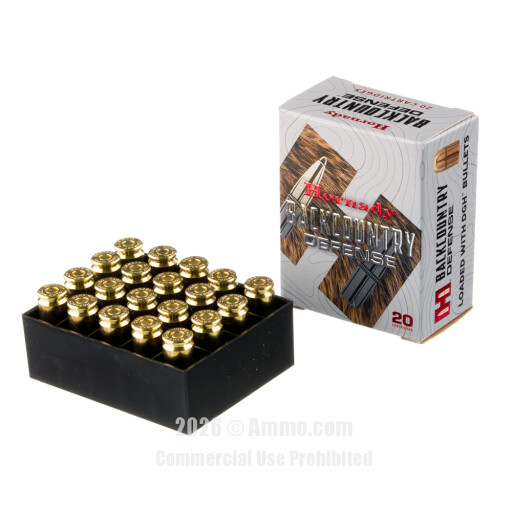 10mm Auto - 200 Grain DGH - Hornady Backcountry Defense - 20 Rounds
