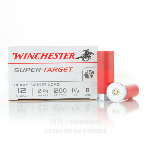 Winchester Super Target 12 Gauge  Ammo - 25 Rounds of  #8 Shot...