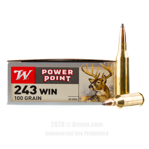 243 Win Ammo - Winchester Ammo PP Winchester PP Ammo